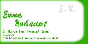 emma mohaupt business card